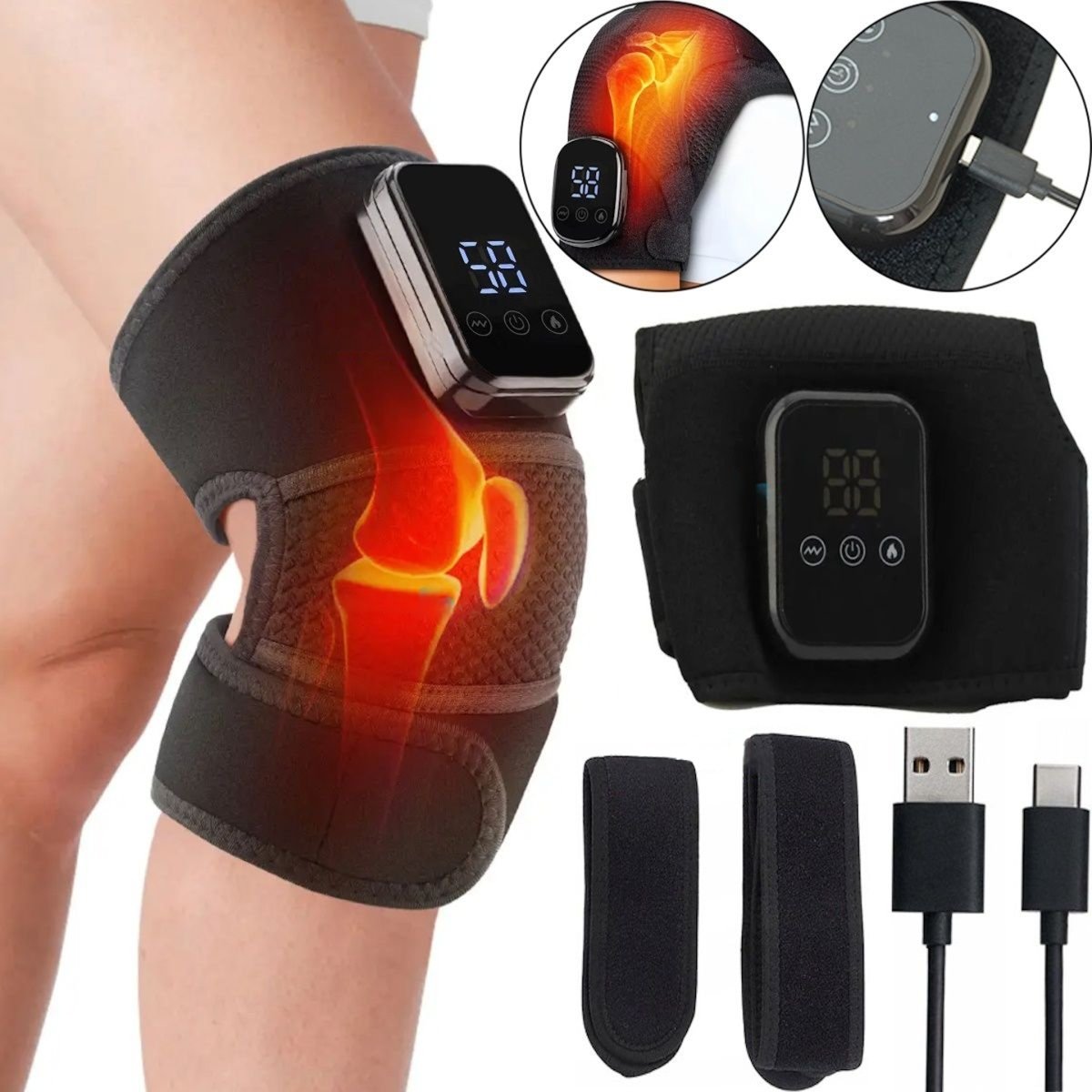 Masajeador Termico Multiuso - Calefacción Y Alivio del dolor